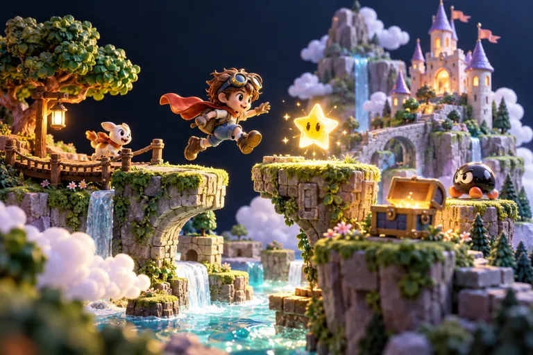 Conceptual miniature illustration for Super Kid Adventure.
