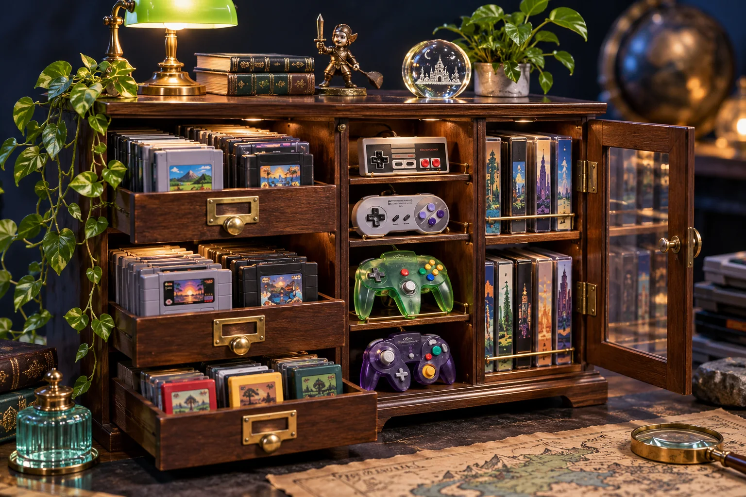 Build and document a vintage game collection