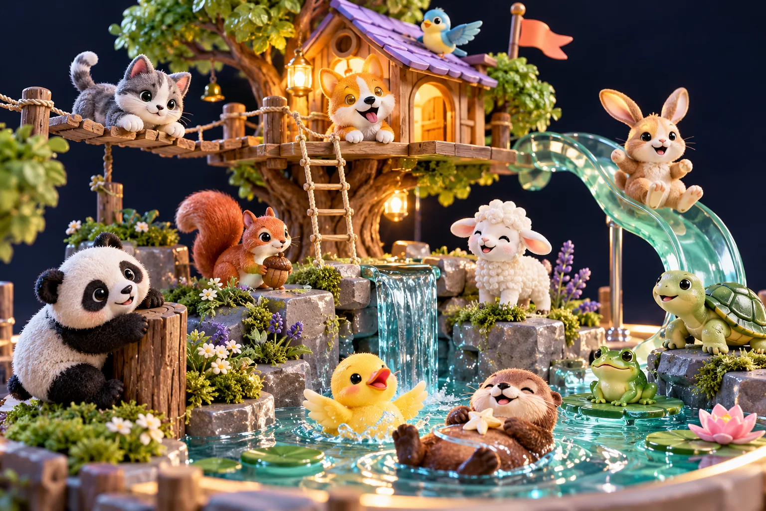 Happy Kids Animals