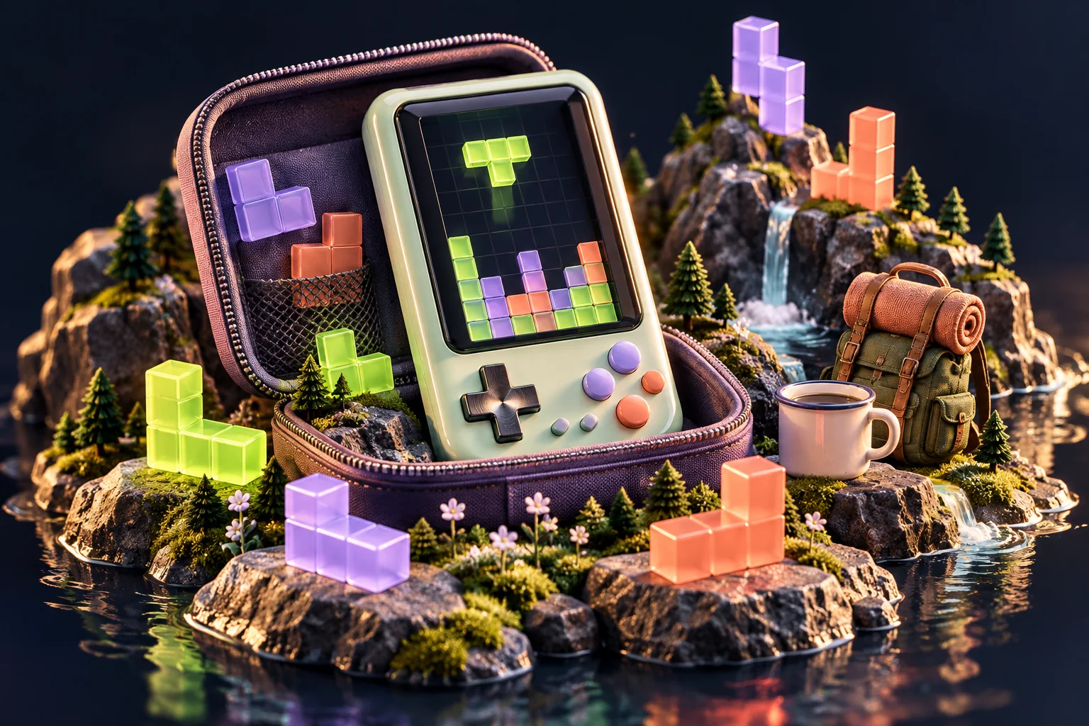 Tetris: space, shapes and placement