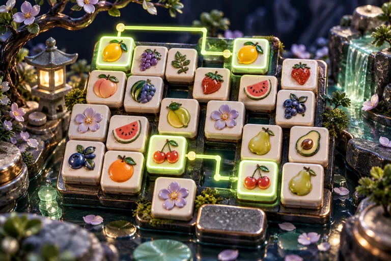 Conceptual miniature illustration: pairs of ceramic picture tiles connected across a small matching board.
