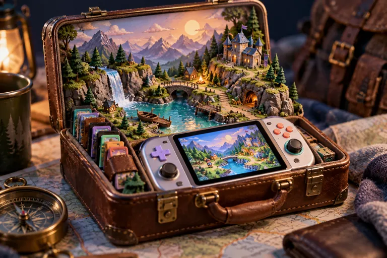 Conceptual miniature illustration for The Gaming Without Internet Access While Traveling.