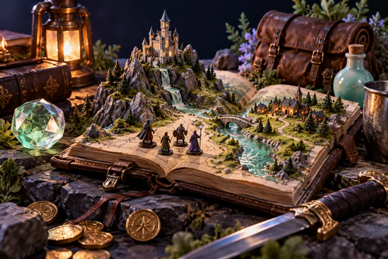 Conceptual miniature illustration for What Makes a Great Offline RPG? Elements of Timeless Role-Playing Games.