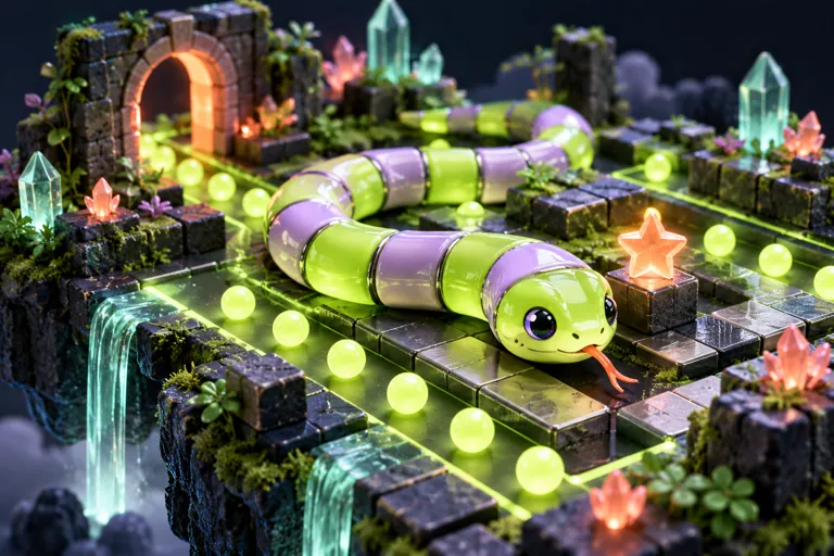 Conceptual miniature illustration for Exciting Snake Games to Challenge Your Skills.
