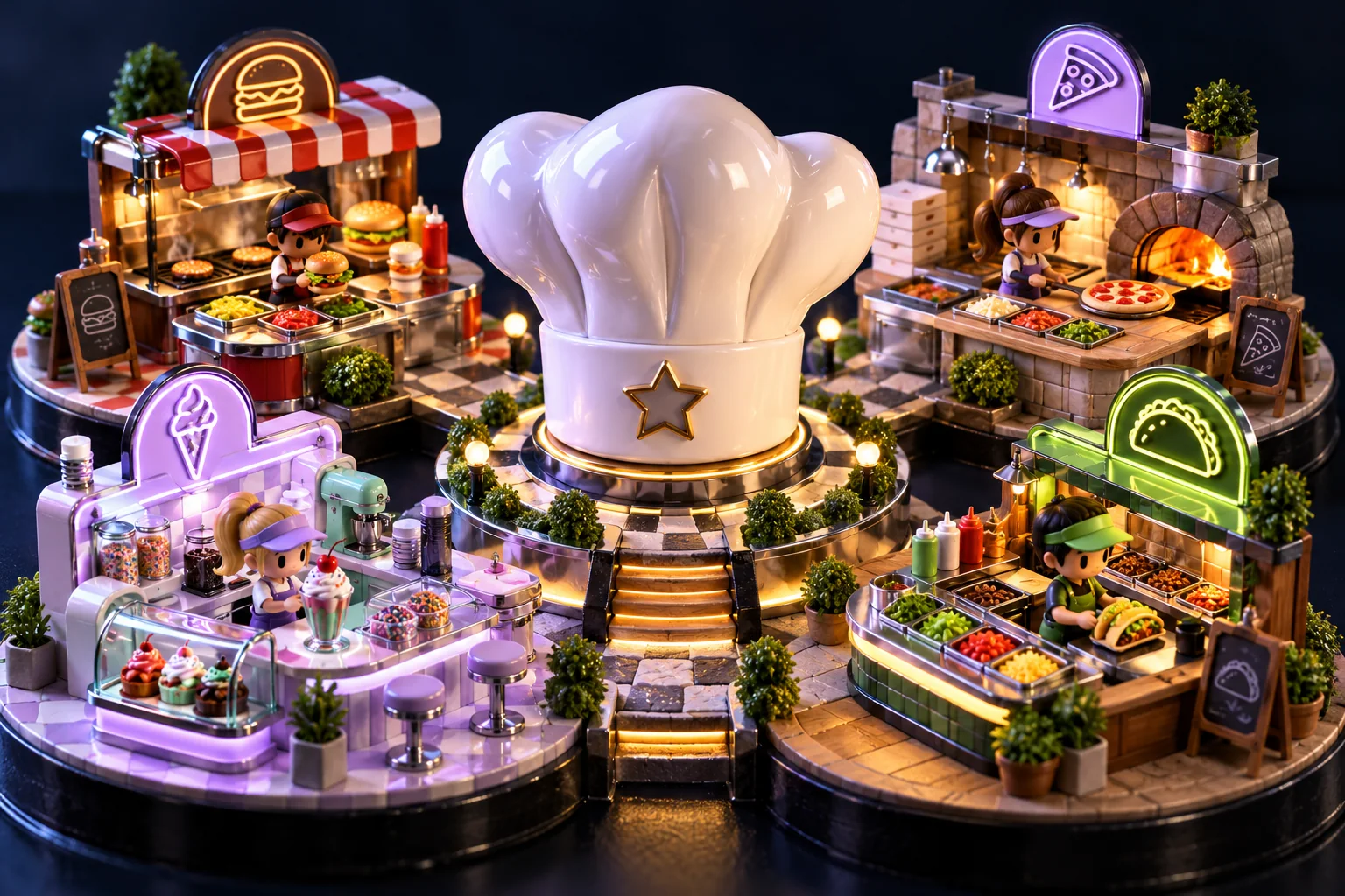 Papa's games: compare restaurant workflows
