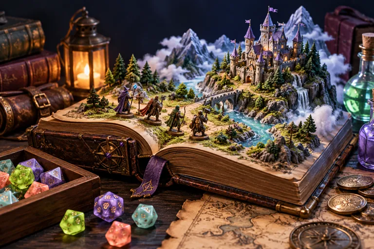 Conceptual miniature illustration for In-Depth Guide to Role-Playing Games (RPGs).