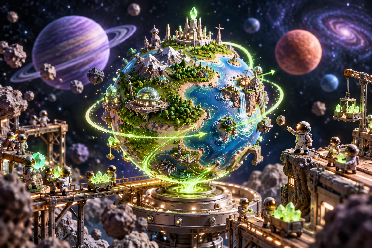 Planet Clicker: production and progression