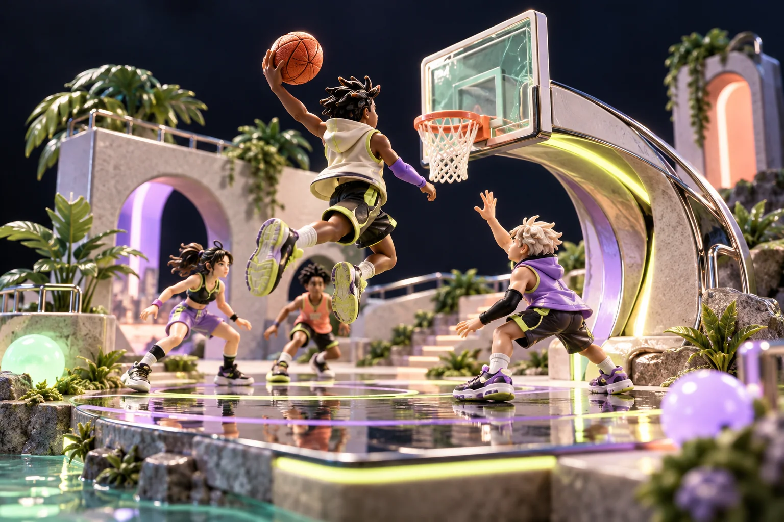 Basketball Stars: movement and shot choice