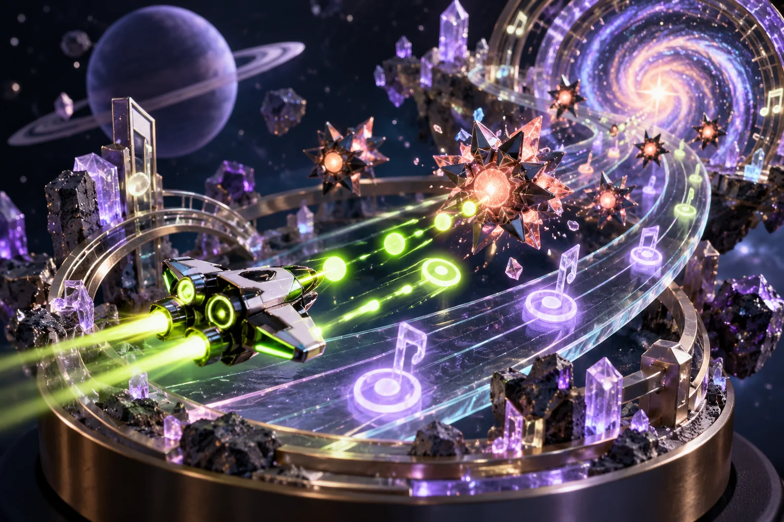 Space Waves: movement and obstacle timing