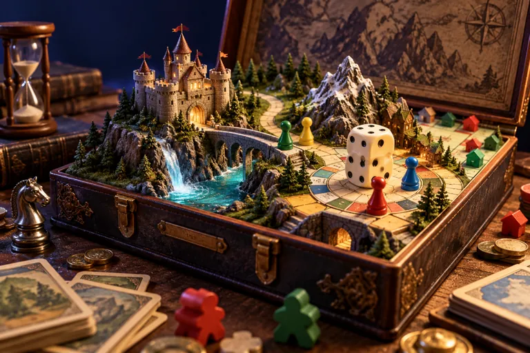 Conceptual miniature illustration for Ultimate Guide to Classic Board Games.