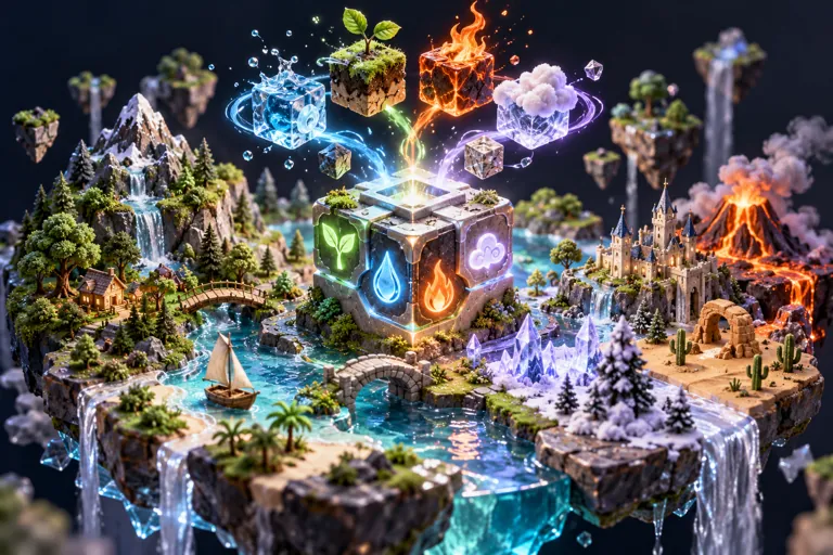 Conceptual miniature illustration for Infinite Craft : Endless Creation.