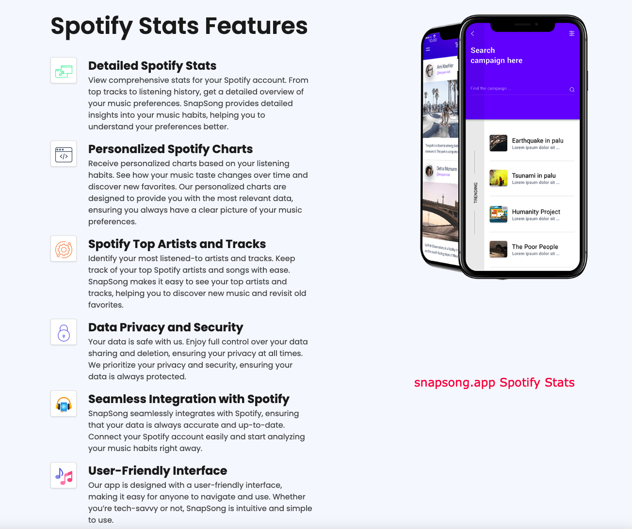 spotify stats snapsong.app